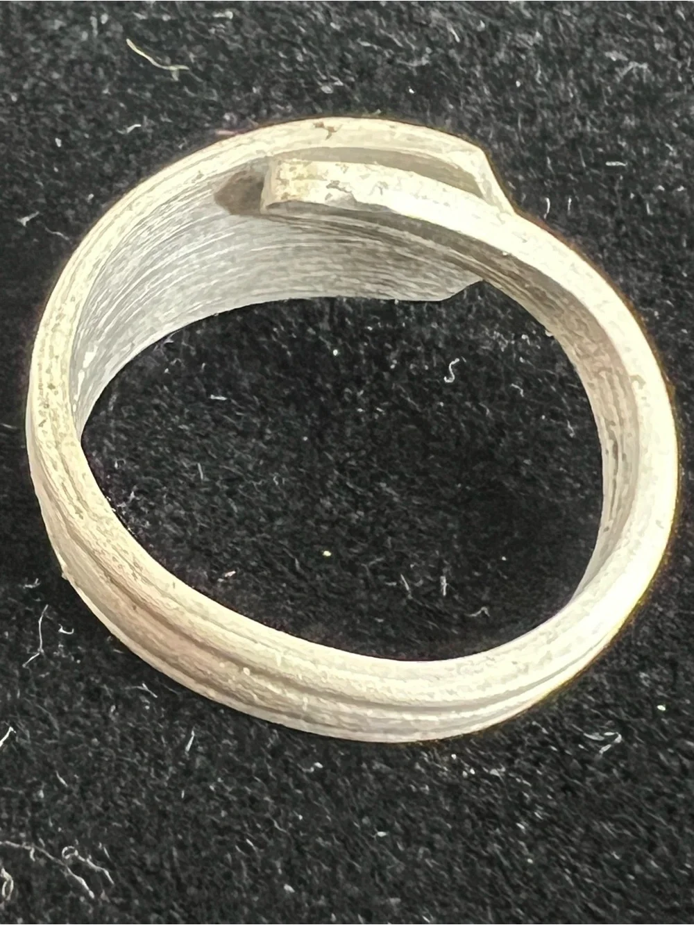 Vintage Pewter Spoon Ring
